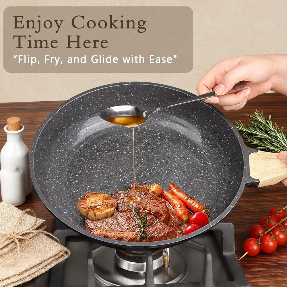 GiPP Ceramic Pots and Pans Set Non Stick - 17 Pcs Nonstick Cookware Set, Non-...