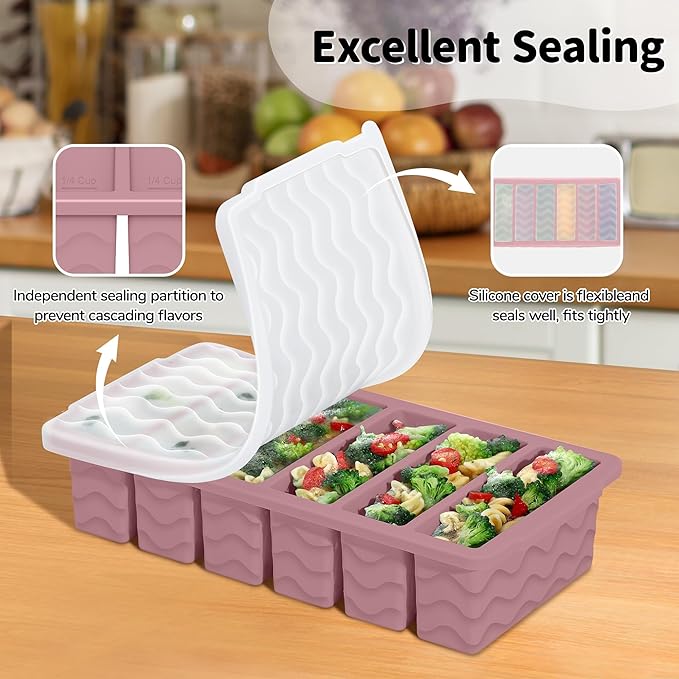 3-Pack Silicone Freezer Trays