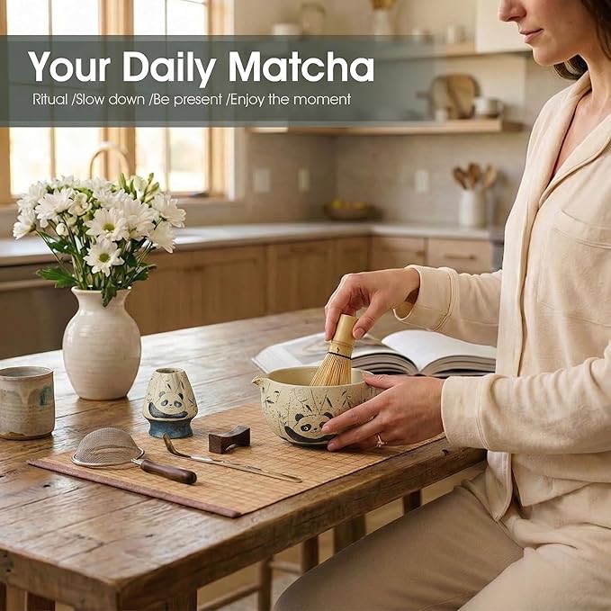 Matcha Whisk Set, 7-Piece Matcha Kit
