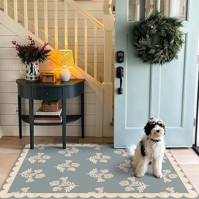 3x5 Floral Entry Rug