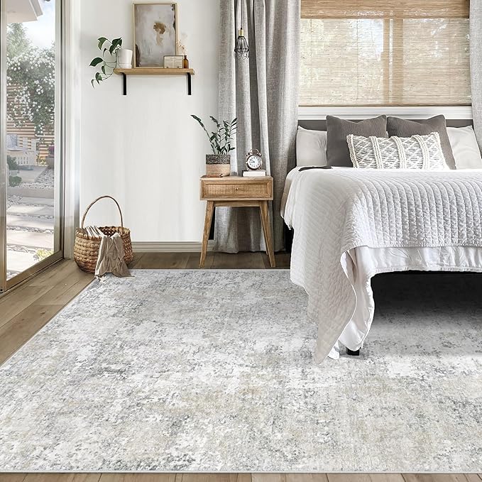 XLUEZ 5x7 Area Rugs for Living Room, Washable Modern Abstract Large Area Rug