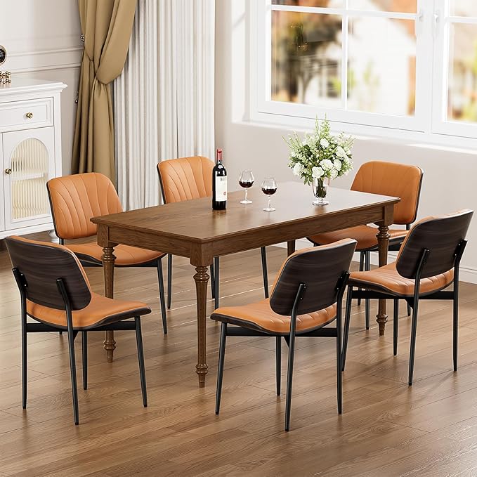 Dining Chairs Set of 2, Mid Century Modern Dining Room and Kitchen Chairs, Up...