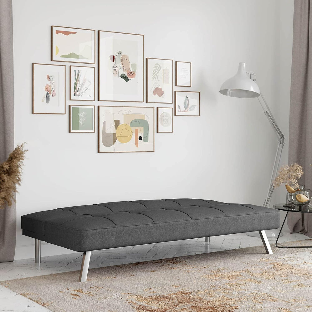 Serta® Rane Futon Sofa Bed 66.1", 3-in-1 Convertible Couch Sleeper for S...