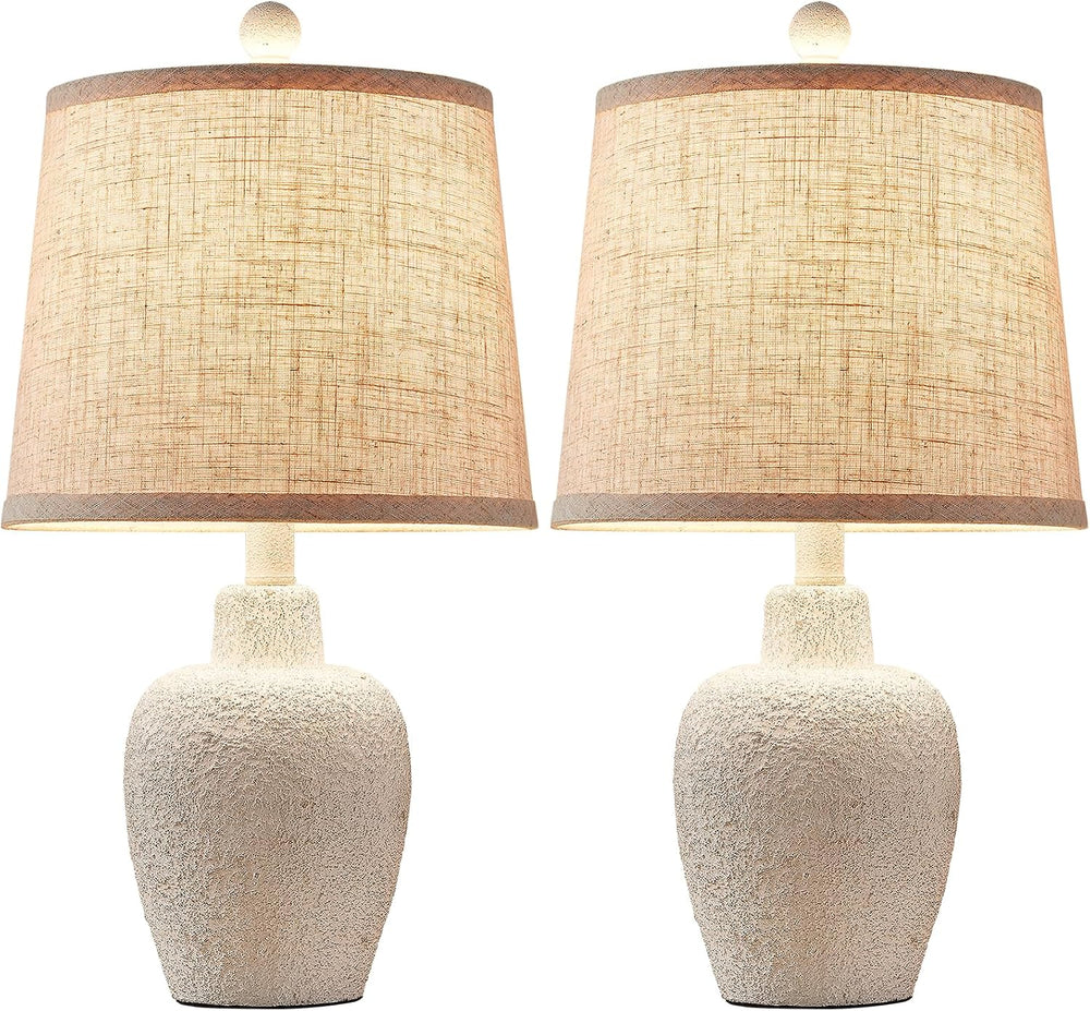 Table Lamps for Bedroom Set of 2 Farmhouse Table Lamps for Living Room 21&quo...