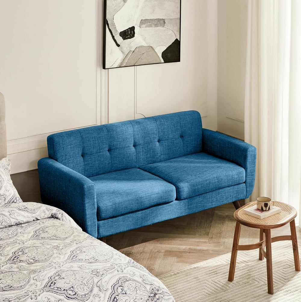 Tbfit 65" W Loveseat Sofa, Mid Century Modern Decor Love Seat Sofas and ...