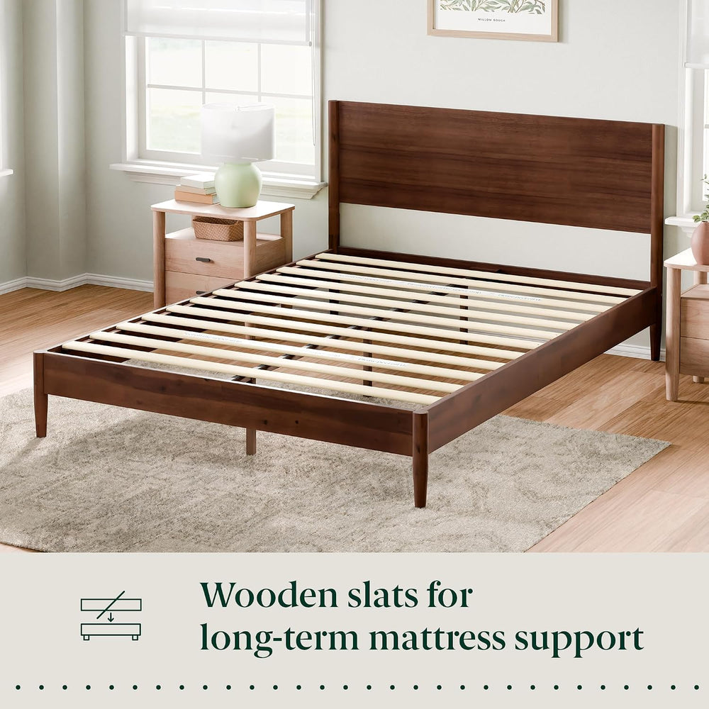 Zinus Allen Mid Century Wood Platform Bed Frame, Full