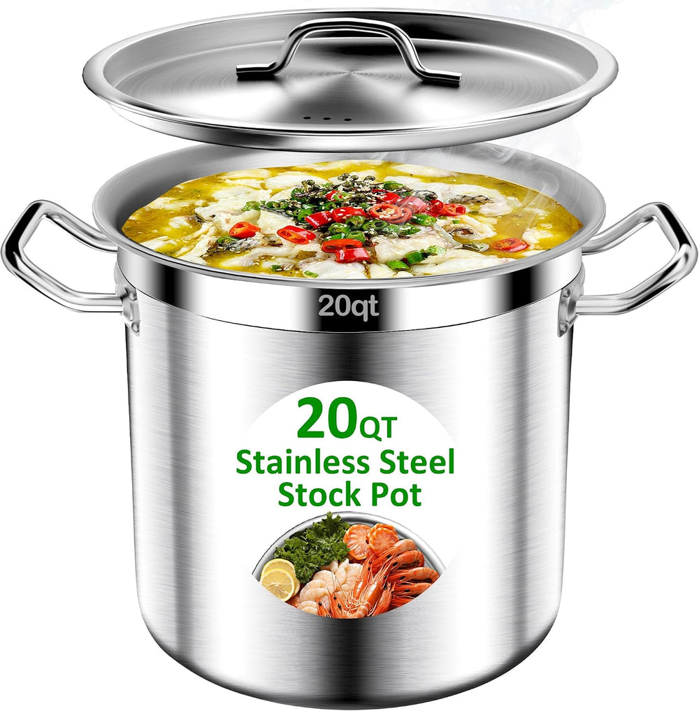 Large Stock Pot-20QT Stainless Steel Stockpot