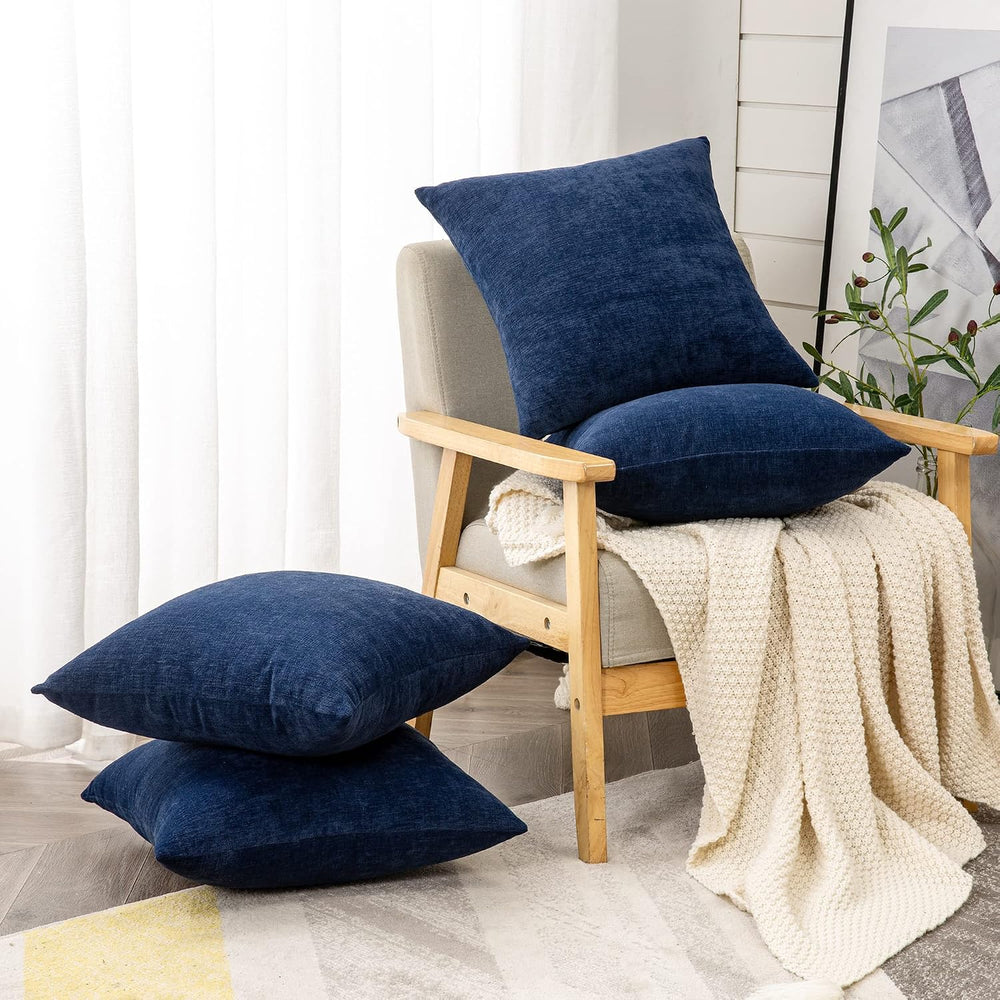GAWAMAY Decorative Square Throw Pillow Covers 18"x18" Inch Set of 4...