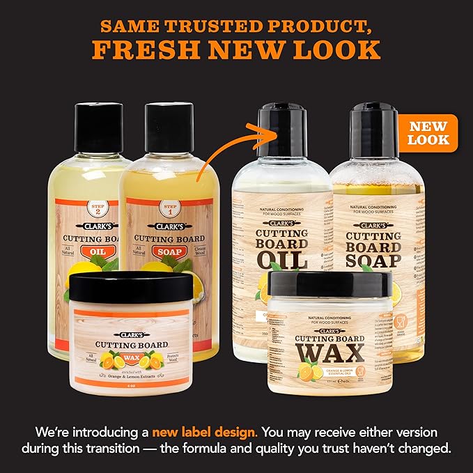 CLARK'S Cutting Board Oil And Wax Kit