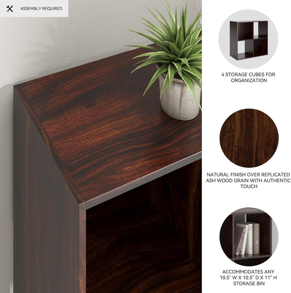 Signature Design by Ashley Glosmount 4 Cube Storage Organizer or Bookcase, Ch...