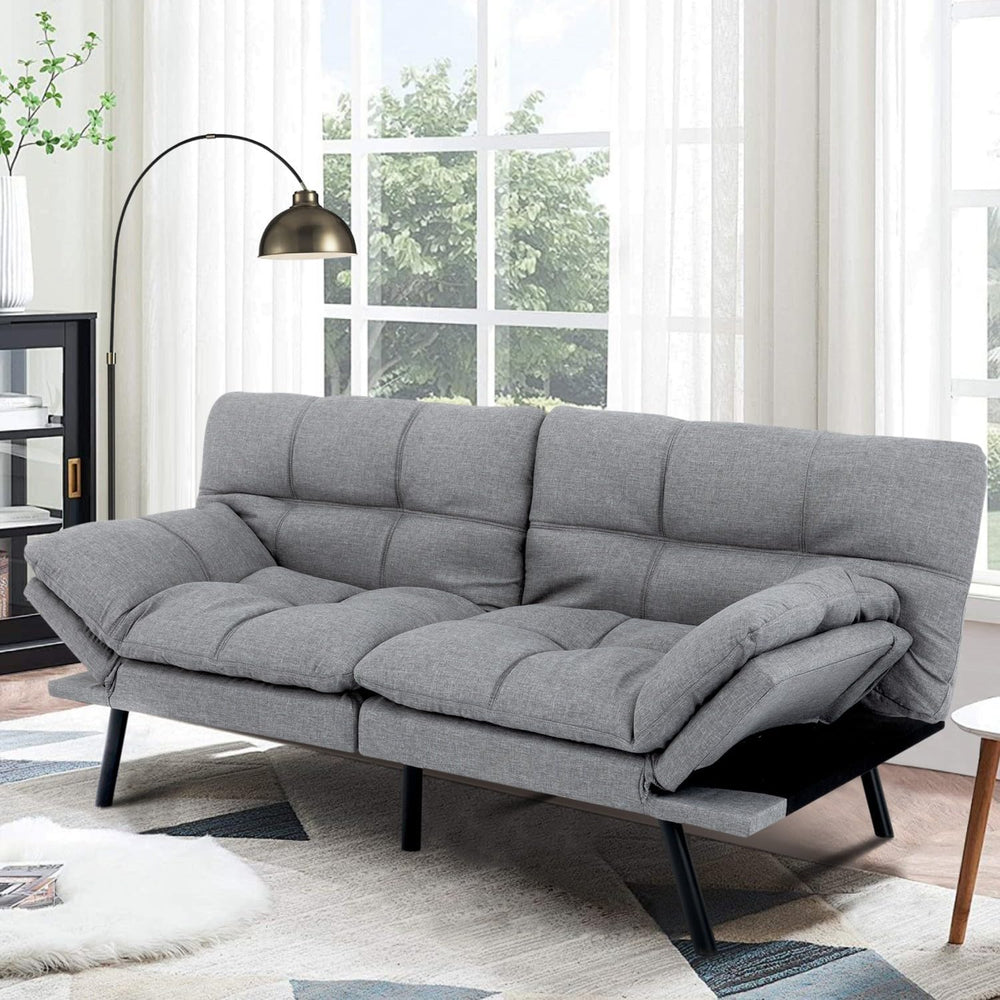MUUEGM Futon Sofa Bed,Memory Foam Futon Convertible Couch Bed, Sofa Bed Couch...