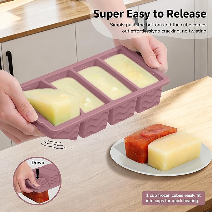 3-Pack Silicone Freezer Trays