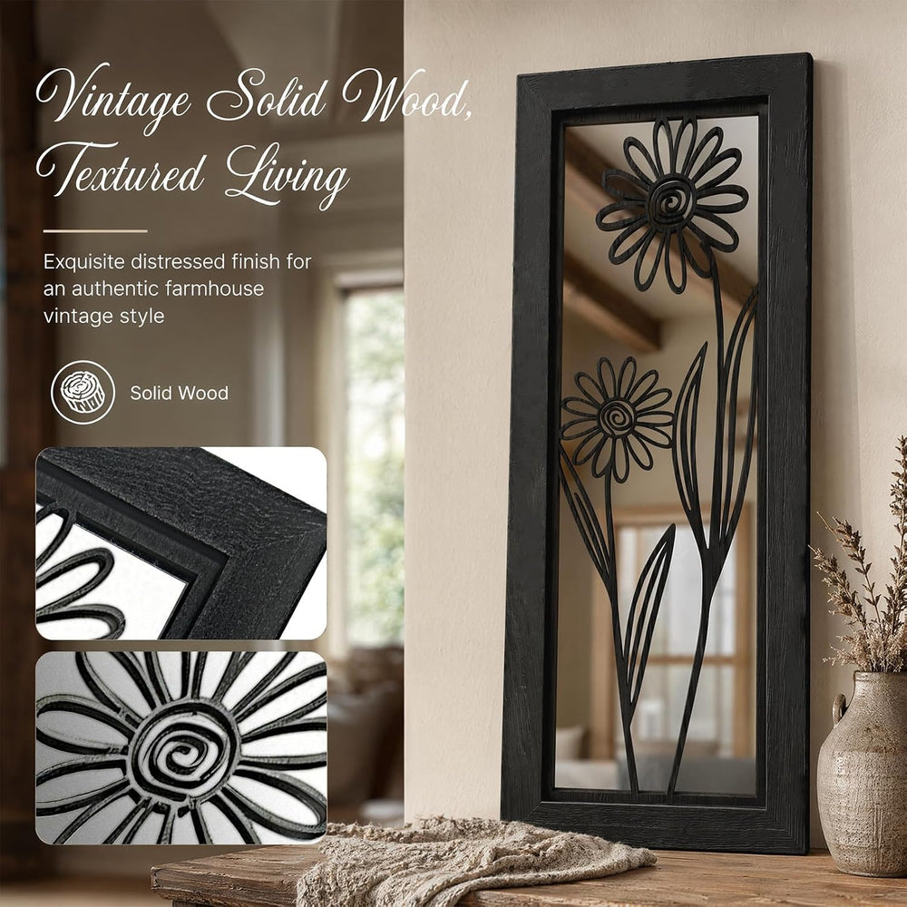 4 Set Farmhouse Mirrors for Wall Decor Living Room Bedroom Bathroom Entryway ...
