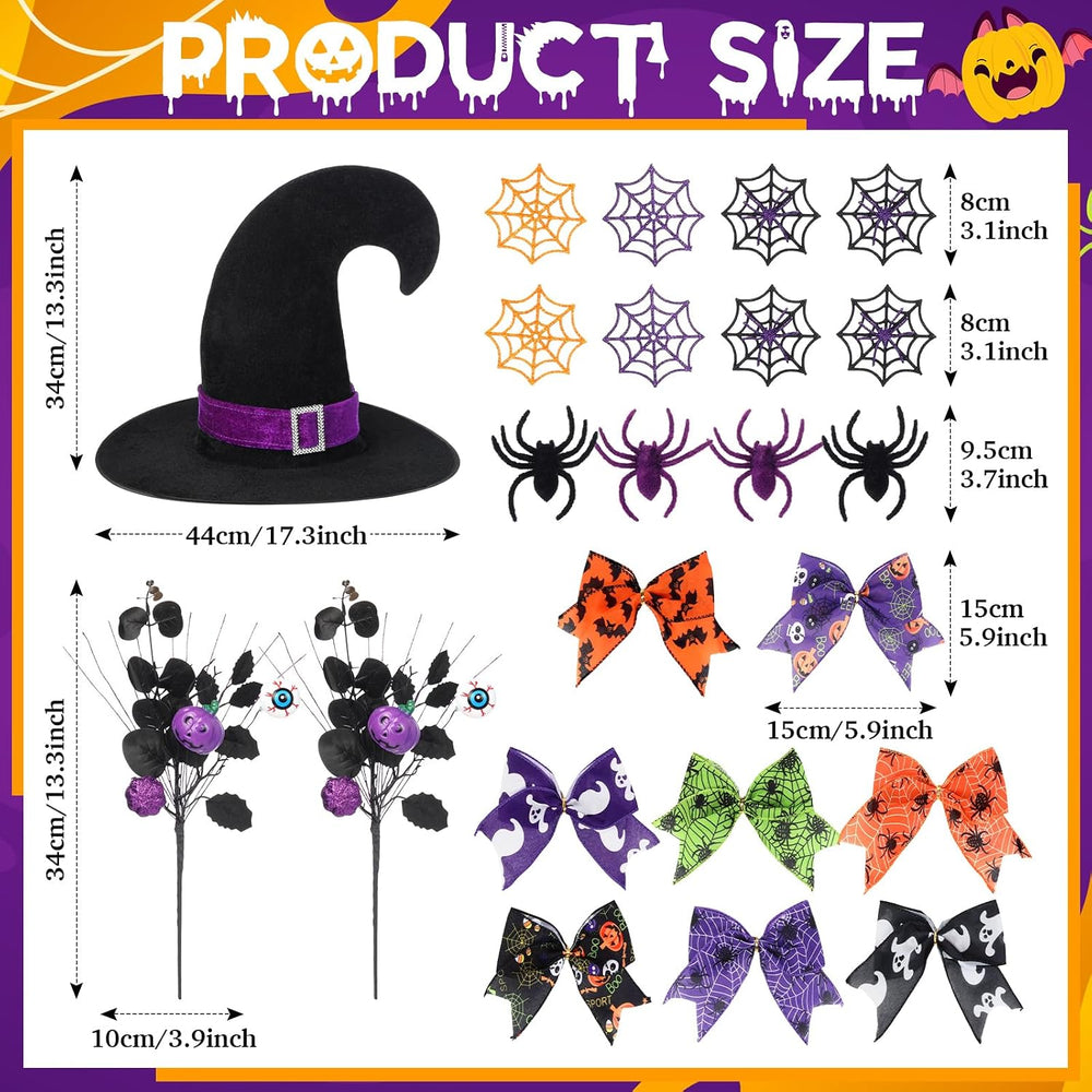 43 Pcs Halloween Tree Ornaments Decorations Tree Topper Hanging Ornaments for...