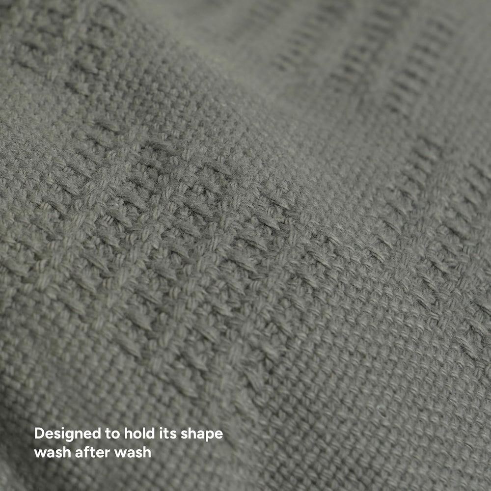 100% Cotton Blanket King Size Thermal Blanket (108"x90") - Lightwei...
