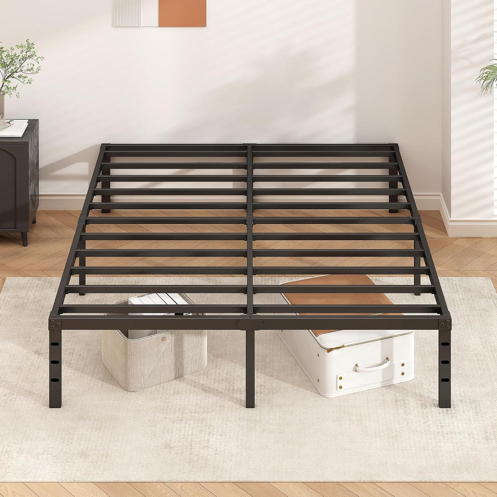 HLIPHA Metal Platform Bed Frame 14 Inch Tall,No Box Spring Needed,Full Size B...
