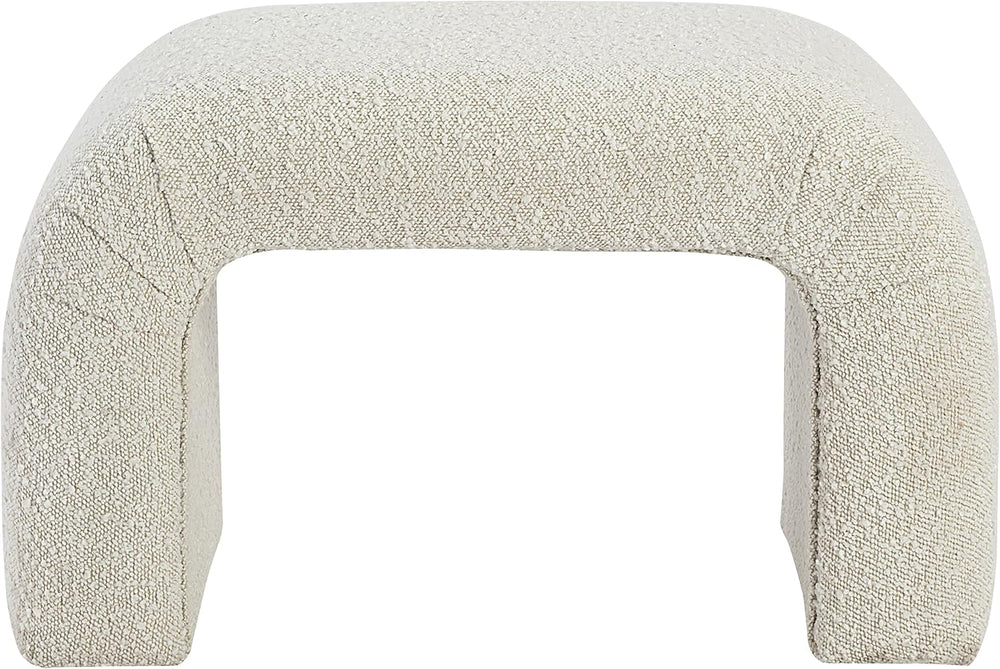 Meridian Furniture 169Cream Niagara Collection Modern | Contemporary Boucle F...