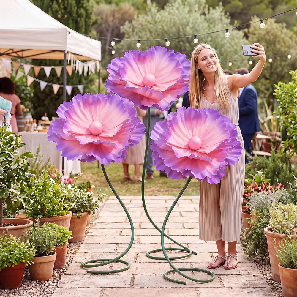 3 PCS 5ft Giant Artificial Flower for Wedding & Birthday Party