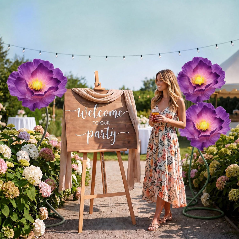 3 PCS 5ft Giant Artificial Flower for Wedding & Birthday Party