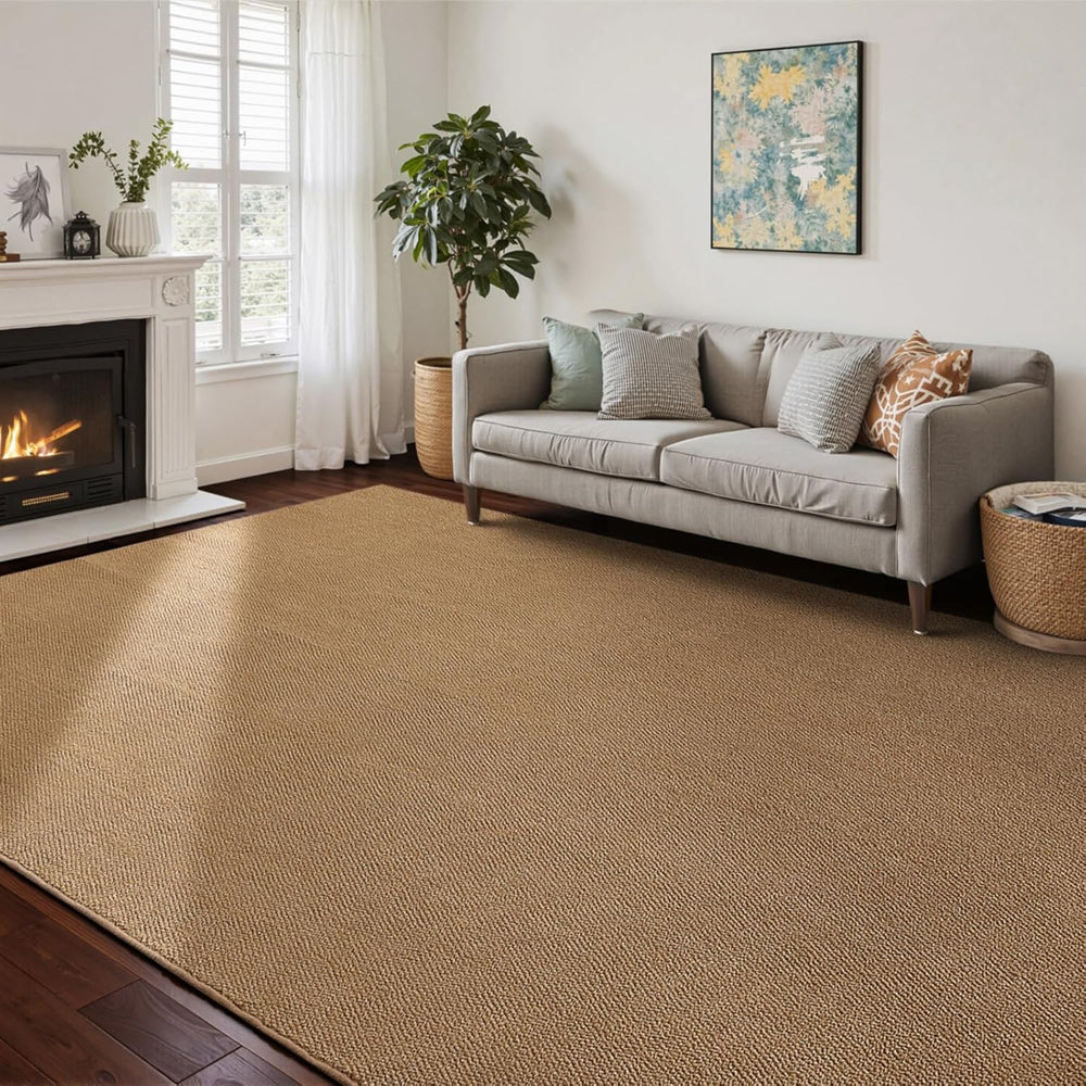 CHAMPLANT Boho Rugs for Entryway 3x5 Feet Brown Washable Area Rug Non Slip En...