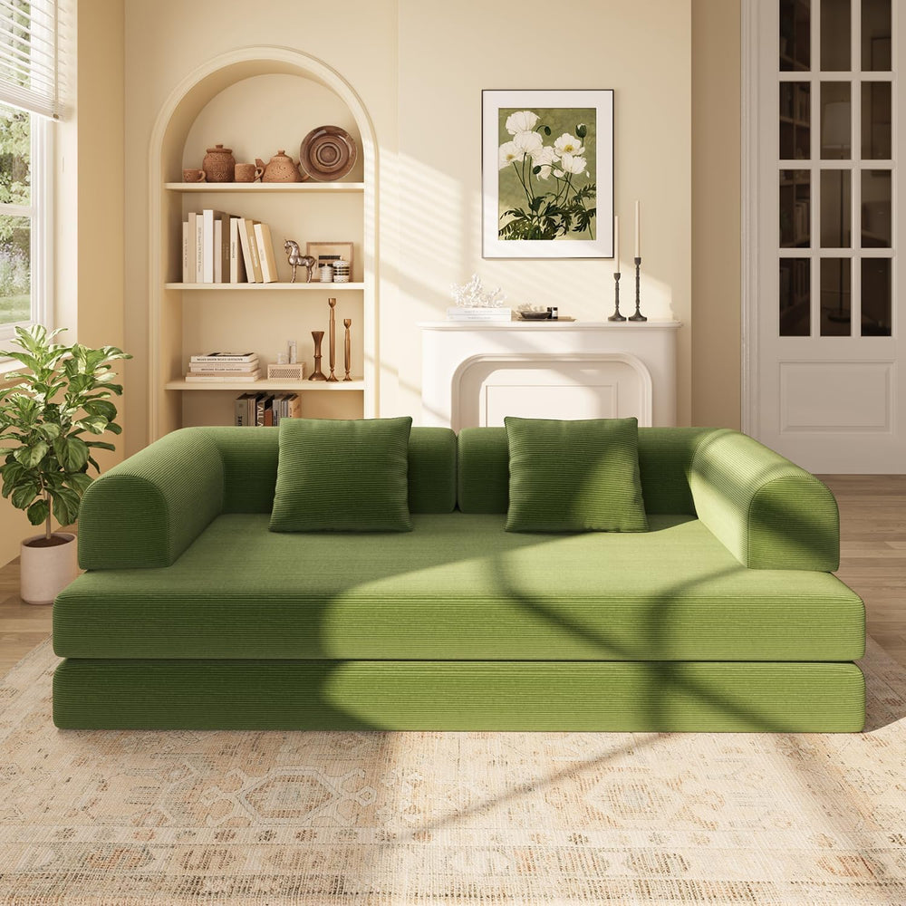 Ahomly 78.8'' Convertible Sofa Bed,5-in-1 Boneless Couch, No Assembly