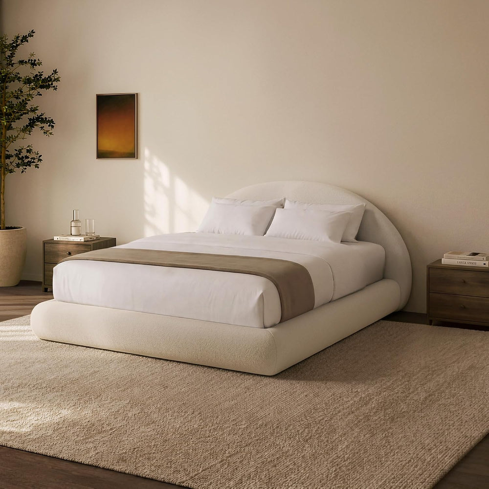 RECCI AirFrame Queen Half-Moon Platform Cloud Bed Frame