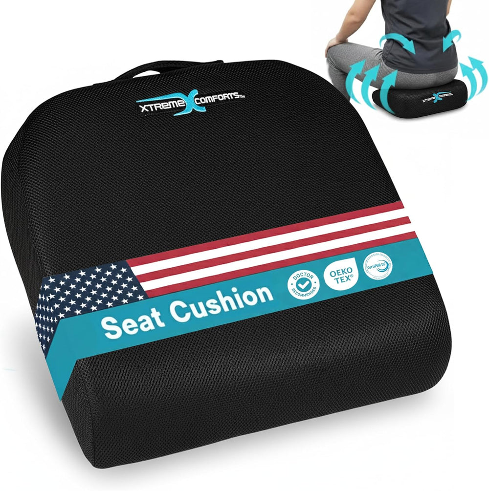 Xtreme Comforts Seat Cushions | Office Chair Cushions for Desk, Car, Wheelcha...