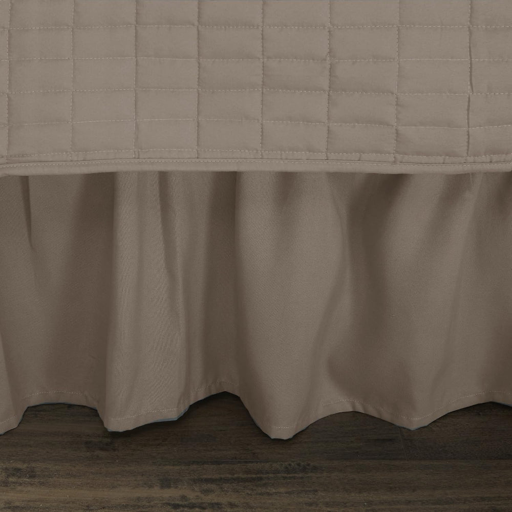 Comfort Spaces Kienna Daybed Cover Set 5 Piece with Bedskirt, 75 x 39 Taupe