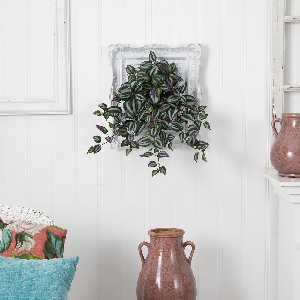 Nearly Natural 23 in Artificial Wandering Jew Hanging Plant Room Decor