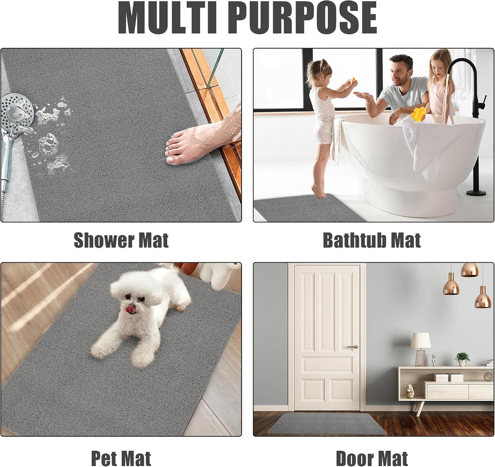 HOMBYS 58 x 44 Extra Large Shower Mat for Shower Stall Tub, Non Slip Bath Mat...