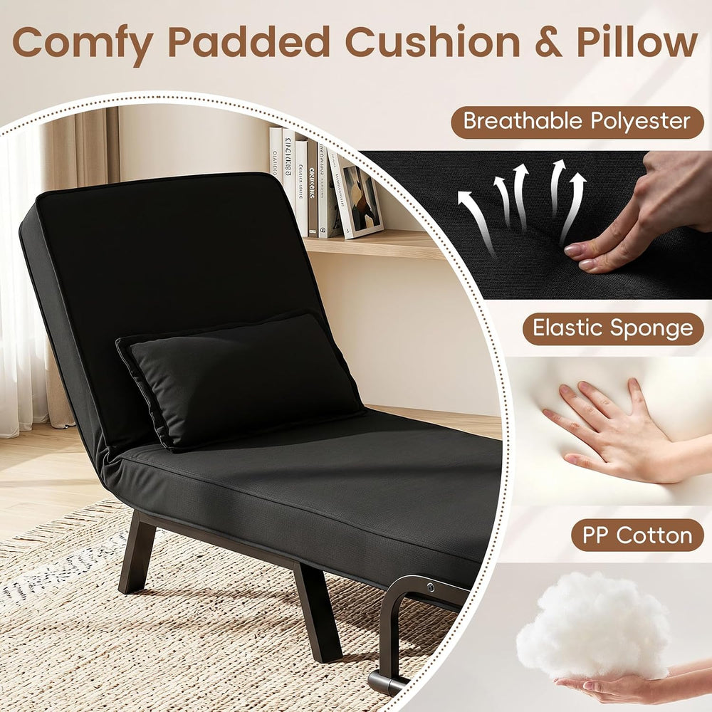 KOMFOTT Convertible Sleeper Chair Bed, 3-in-1 Folding Sofa Bed
