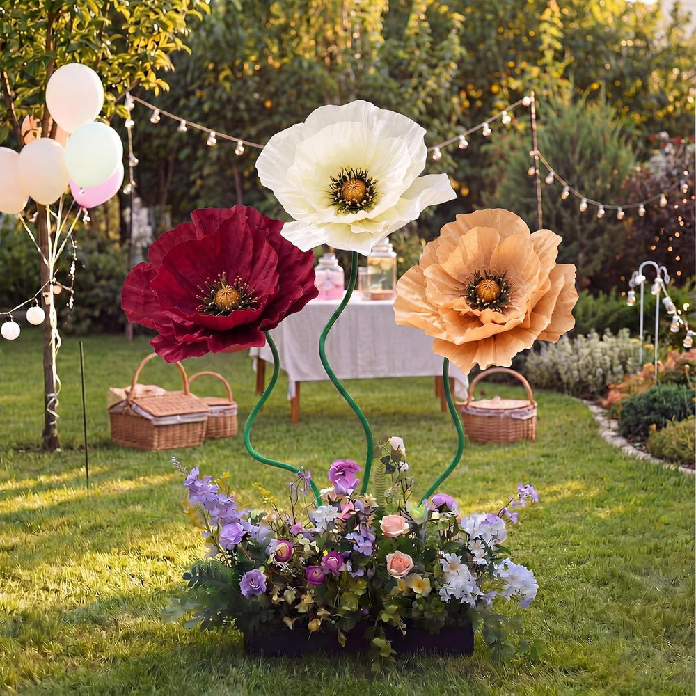 3 PCS 5ft Giant Artificial Flower for Wedding & Birthday Party