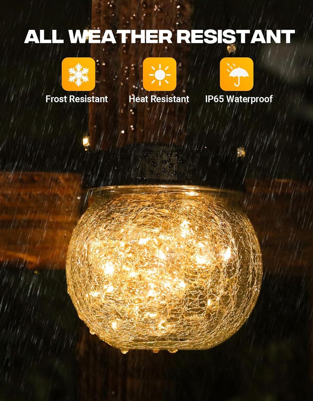 Solar Lanterns Solar Lights Outdoor Waterproof 6-Pack, Solar Powered Hanging ...