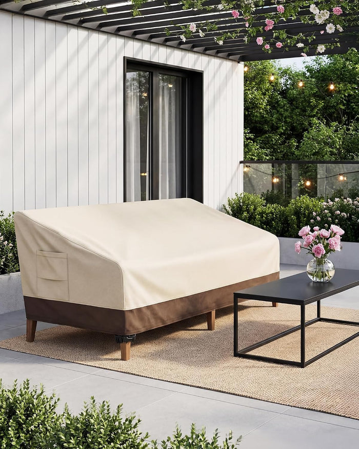 Vailge Patio Sofa Cover 3-Seater & Outdoor Couch Cover Waterproof