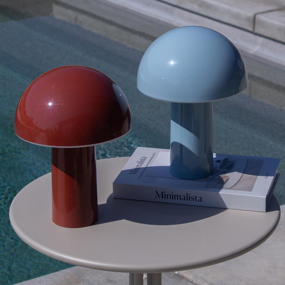Brightech Celia Table Lamp – 10" Touch-Controlled Mushroom Accent Lamp, ...