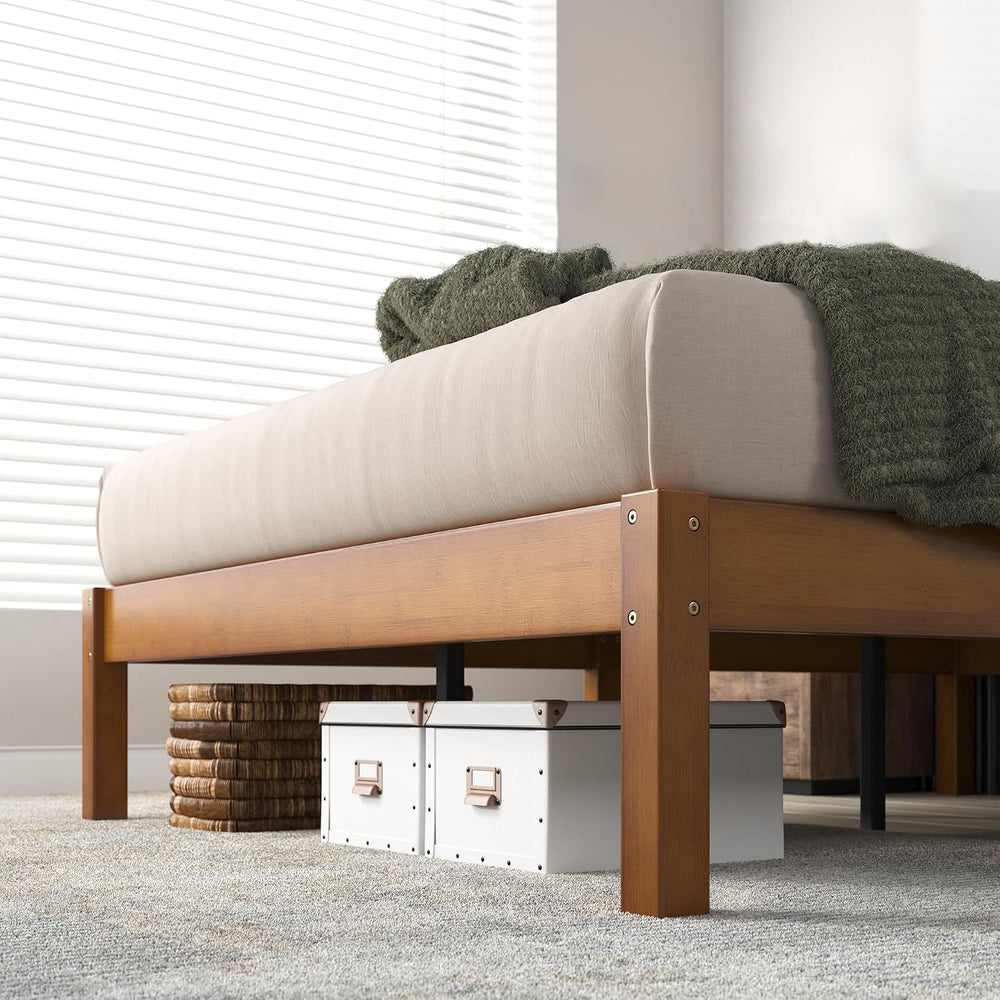Zinus 14 Inch Ellie Bamboo Platform Bed Frame, No Box Spring Needed, King