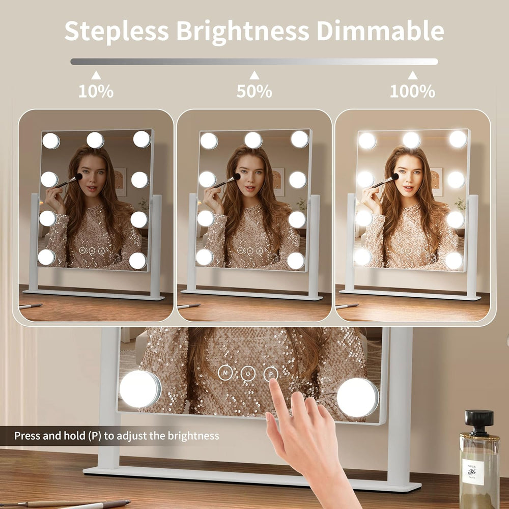 Vanity Mirror with Lights, Makeup Mirror with Lights,3 Color Lighting Modes D...