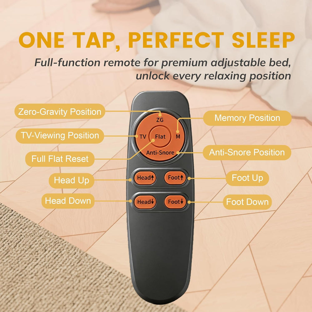 Twin XL Adjustable Bed Frame,Adjustable Bed Base Ergonomic