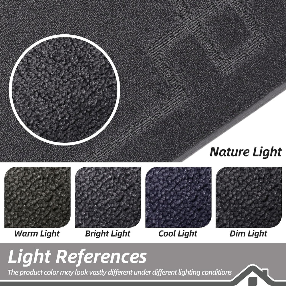 BEQHAUSE Door Mat 32" x 48", Non-Slip Door Mats Indoor Washable, Da...