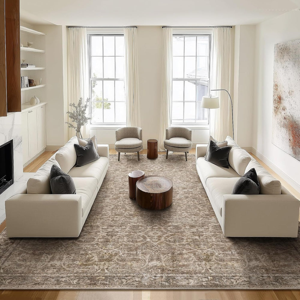 Machine Washable Rugs for Living Room: 10x14 Area Rugs for Bedroom