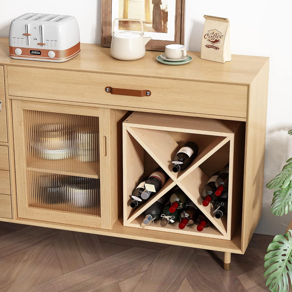 JAXPETY 24 Bottle Wine Rack Holder Compact Cellar Cube Bar Storage Kitchen De...