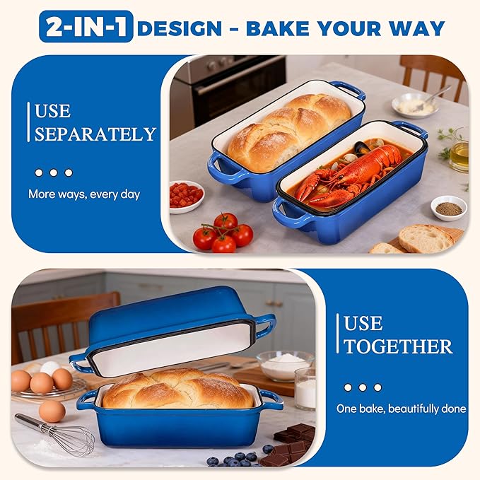11x5 Inch Cast Iron Loaf Pan