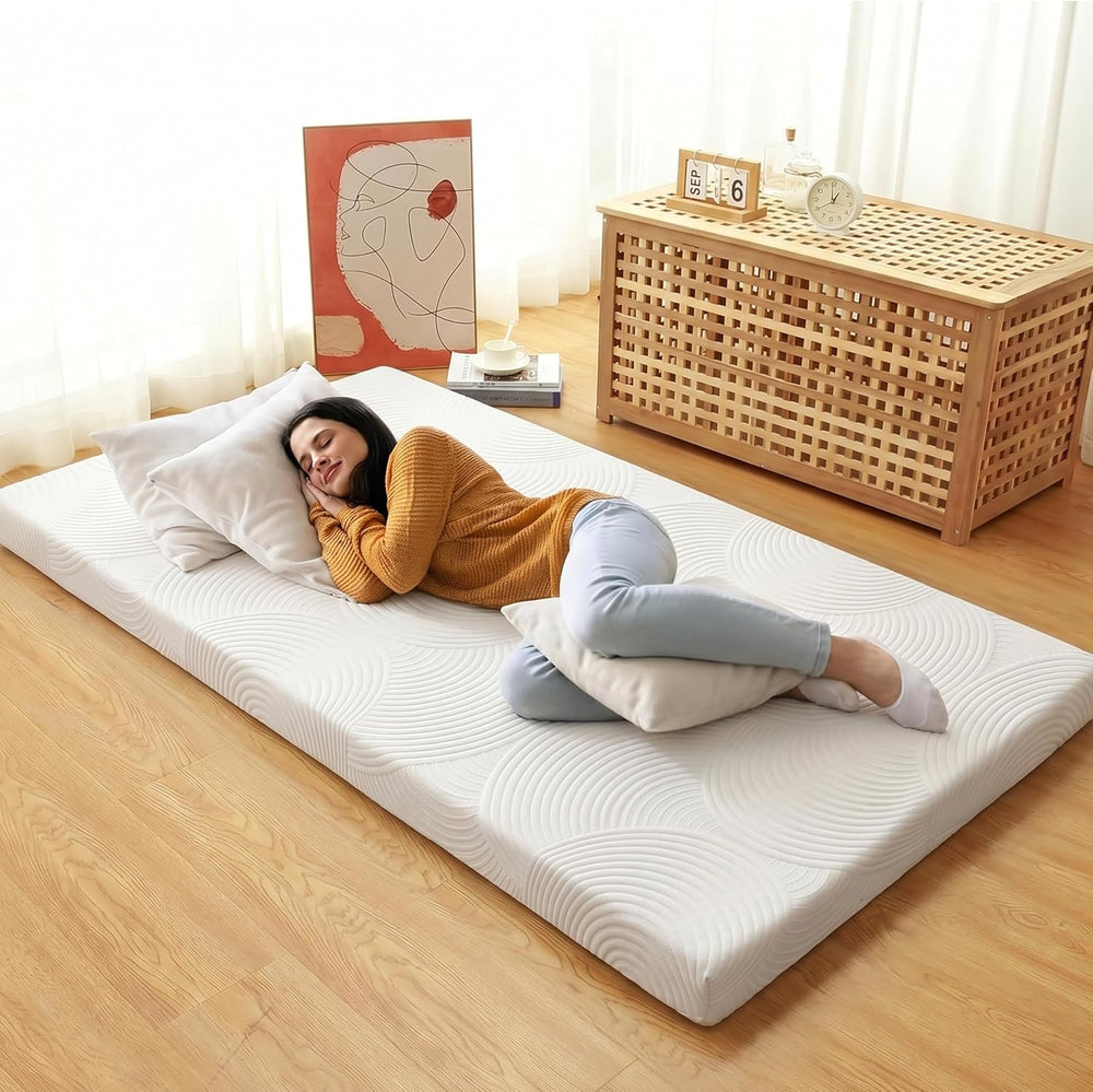 Japanese Floor Mattress,3.5" Thicken Futon Mattress Tatami Mat Twin