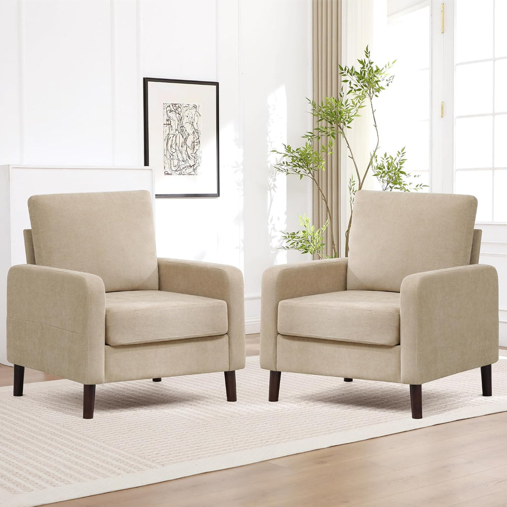 Accent Chair for Living Room, Modern Reading Chair for Bedroom, Upholstered A...