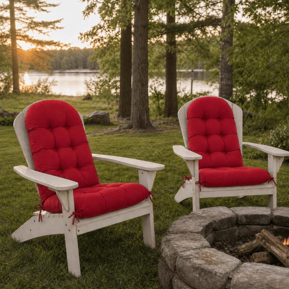 Rocking Chair Cushions Set of 2, Outdoor Thick Adirondack Chair Cushions, Hig...