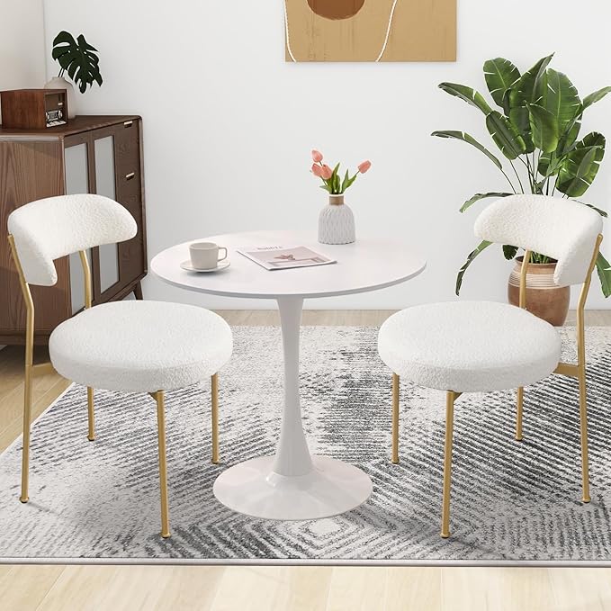 SoarFlash Kitchen Table and Chairs for 2, 31.5" Dining Table Set for 2 w...