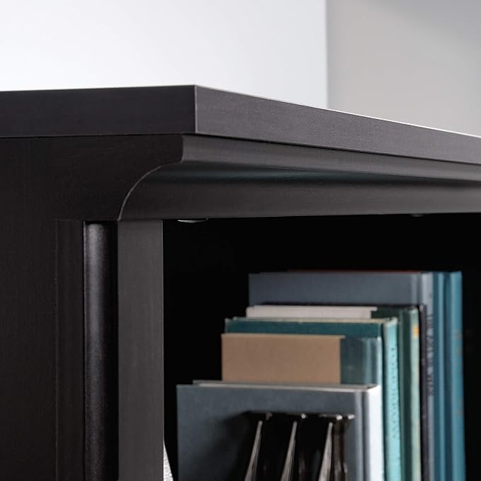 Sauder Select Book Shelf, Bookshelf with Storage, Library Bookcase with Doors...