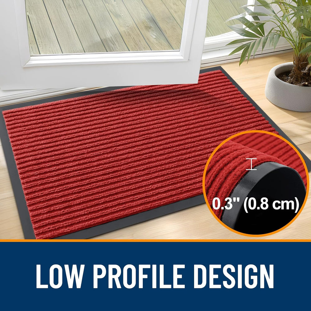OLANLY Front Door Mat 35x23, Waterproof Heavy-Duty Indoor Outdoor Doormat
