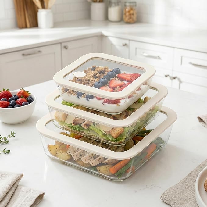 Urban Green Glass Food Container Set