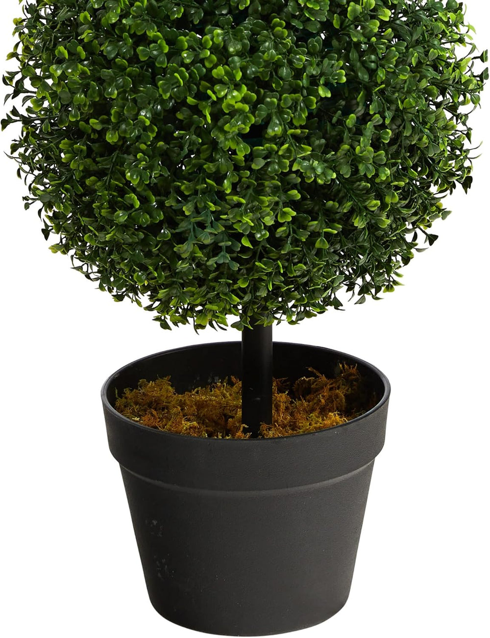 Nearly Natural 36in Artificial Triple Ball Boxwood Topiary Tree - Indoor Outd...